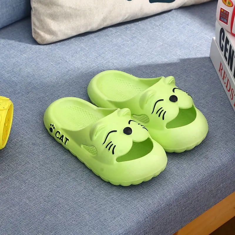 

Cute Cartoon Kids' Non Slip Slippers Waterproof Indoor Outdoor Baby Shoes for Boys Girls Soft Sole Bathroom Safe Sandals