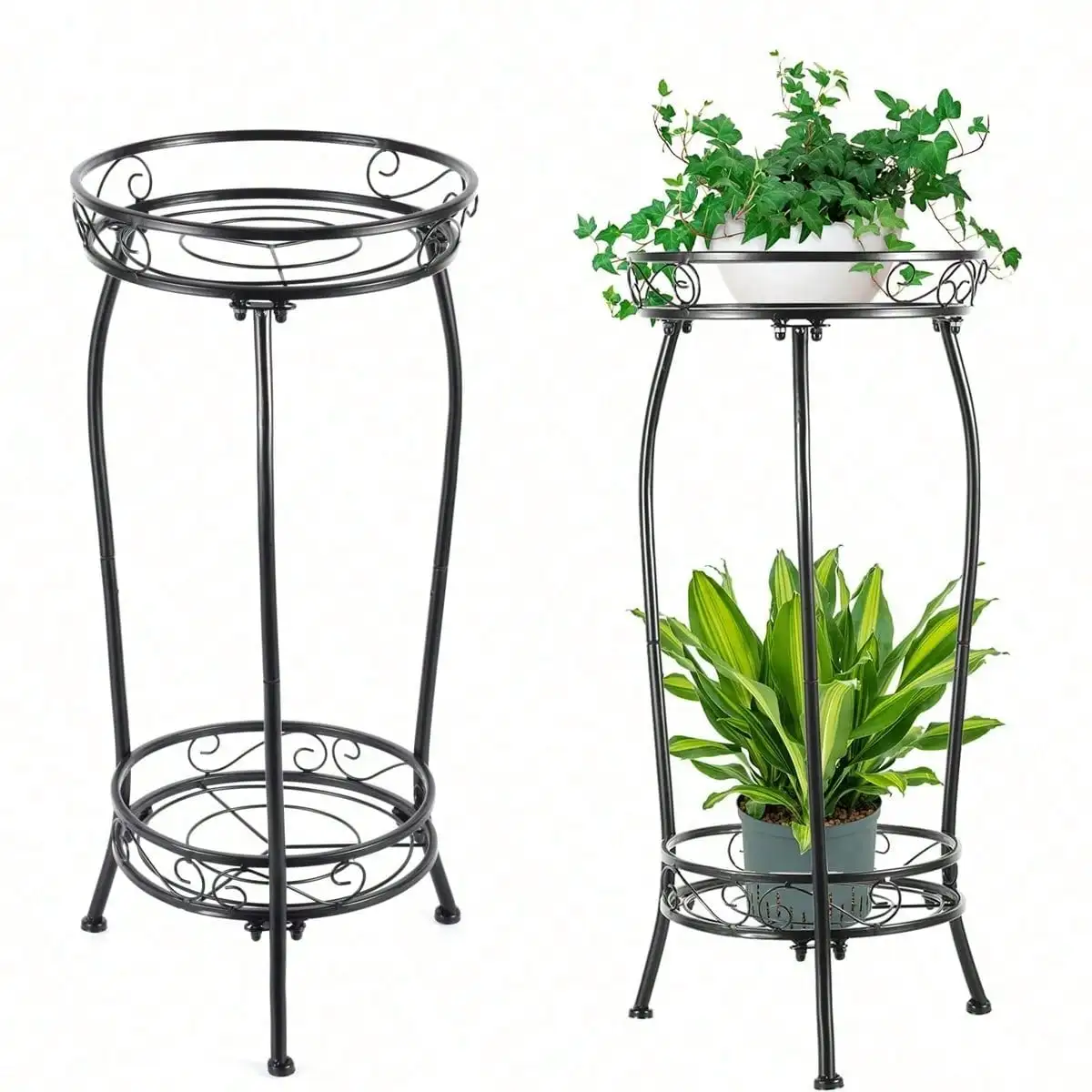 2 Tier Metal Plant Stand 27.2