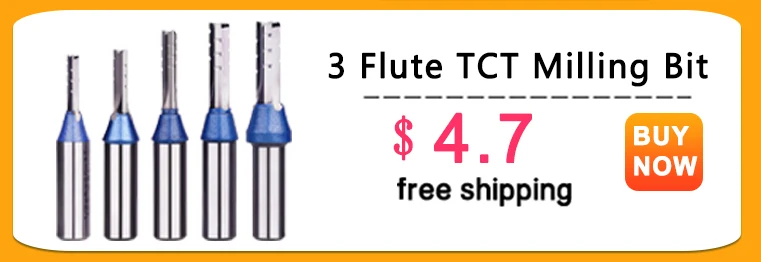1PC Woodwork Milling Cutter UP & DOWN Cut 2 Flutes Spiral Carbide Milling Tool Router Compression Wood End Mill Cutter Bits