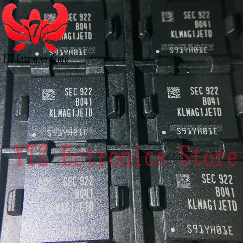 KLMAG1JETD-B041 B041 KLMAG1JETD BGA153 100%Original&New  MLC NAND Flash Serial e-MMC 1.8V/3.3V 128G-bit 128G