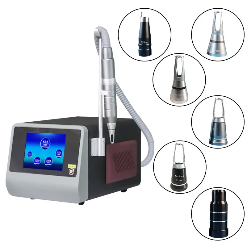 2024 BEST Q Switched ND Yag Laser Tattoo Removal Machine 532nm 755nm 1064nm Laser Pico Carbon Peeling Machine