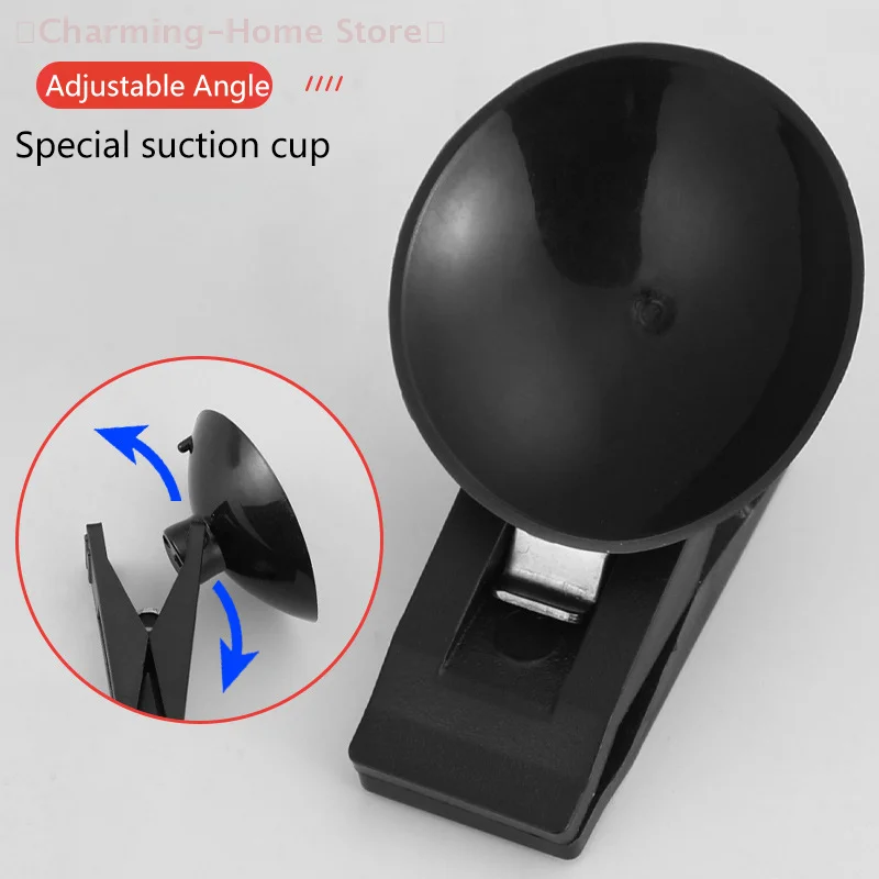 【M】1Pair Car Interior Window Clip Mount Black Suction Cap Clip Plastic Sucker Removable Holder For Sunshade Curtain Towel Ticket