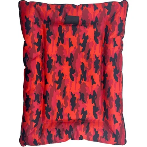 Petzz Red Camouflage Floor Cushion Medium 80 X64X7H cm