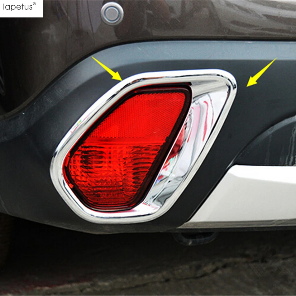 Accessories For Mitsubishi Outlander 2015 - 2022 Front Rear Fog Light Lamp Ring  Frame Molding Cover Trim ABS Chrome Decoration