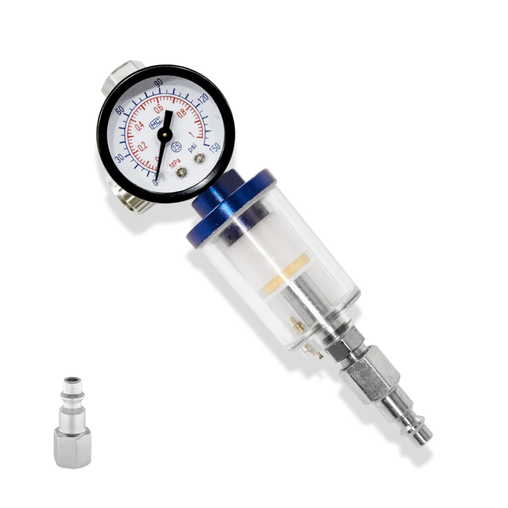 

Spray Gun Air Regulator Pressure Gauge line Water Trap Filter Tool Thread Pneumatic Tools
