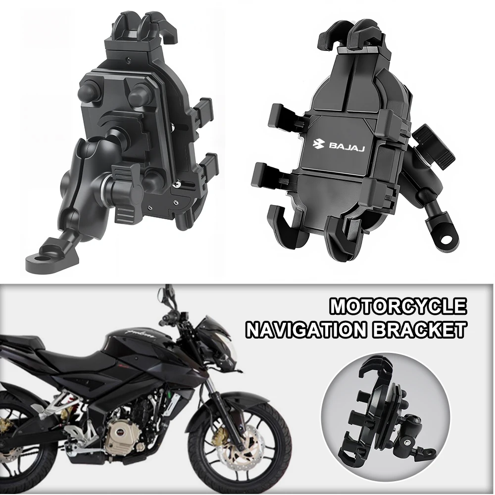 Motorcycle Phone Mount Non-Slip Pad Anti-Rust Anti-Shake Holder For Bajaj Dominar 400 Dominar250 Pulsar Touring200 ns200 tvs