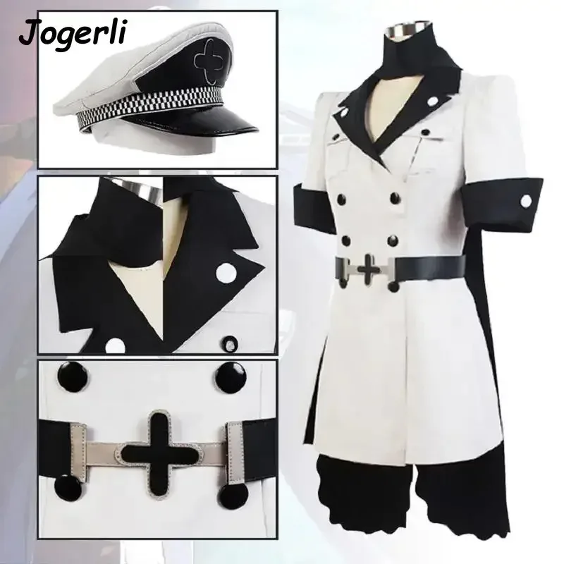 

Jogerli Аниме Akame Ga Kill Esdeath Empire Костюмы для косплея Общая одежда Полный комплект Униформа Костюм Хэллоуин Одежда;6,р
