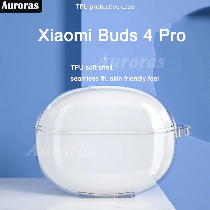

Auroras For Xiaomi Buds 4 Pro Case Silicone Wireless Headphone Accessories Protector Case For Xiaomi Buds 4 Pro Cover