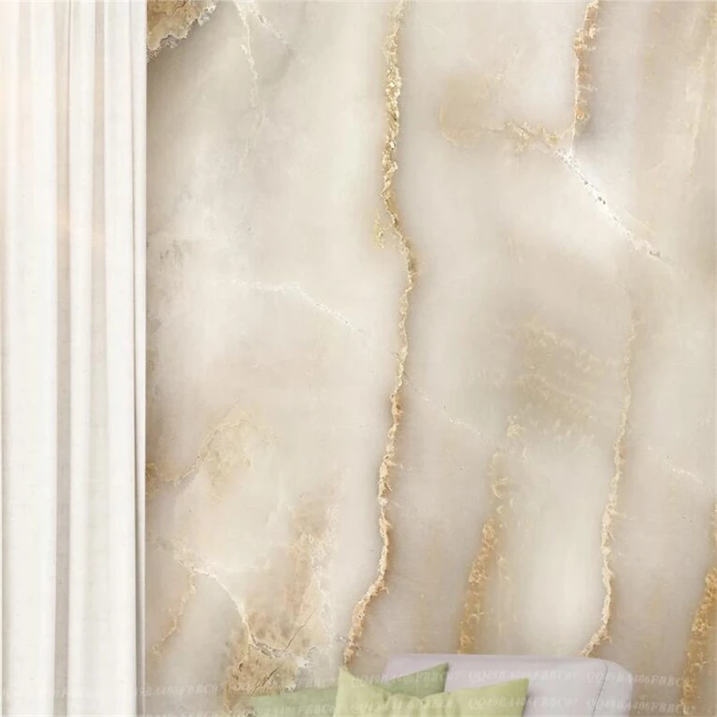 Customized products wallpaper 3d mural abstract atmosphere beige light elegant Living room marble stone pattern фотообои bedroom