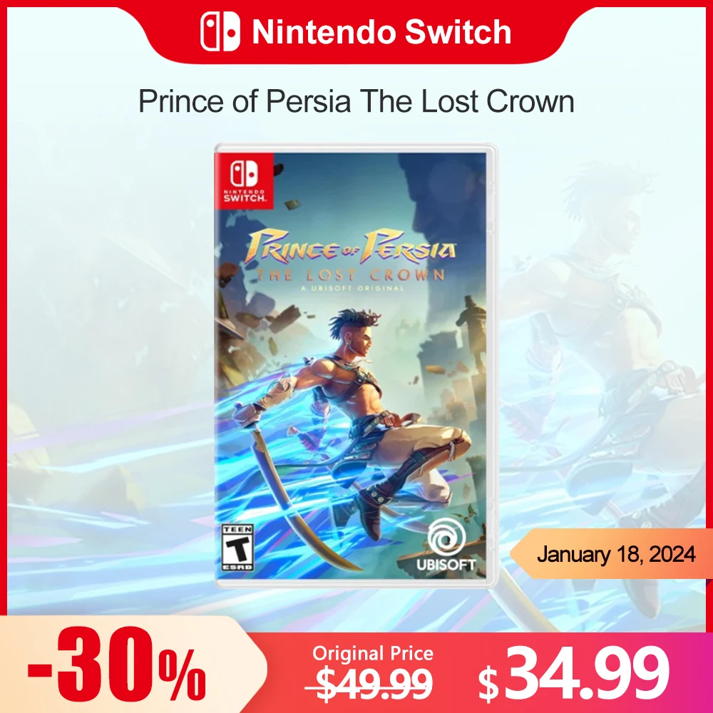 

100% Оригинальный игровой карточный жанр Prince of Persia The Lost Crown Nintendo Switch для игровой консоли Switch