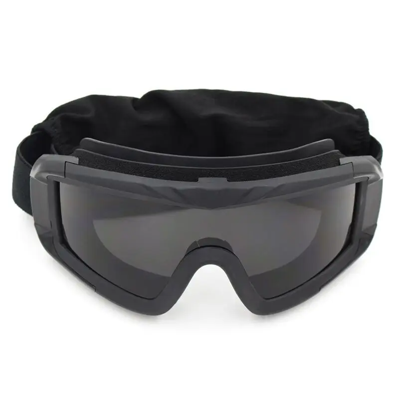 Tactical Desert Goggles Military Windproof Anti-Fog Impact-Resistant Sports Eyewear for Cycling, Airsoft, Outdoor Adventures