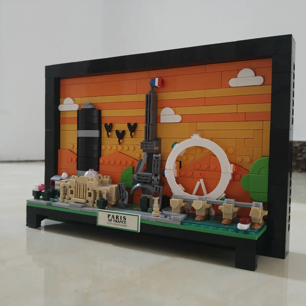 ชุดตัวต่อบล็อกภาพโปสการ์ดปารีส - Art Craft Building บทวิจารณ์และราคา