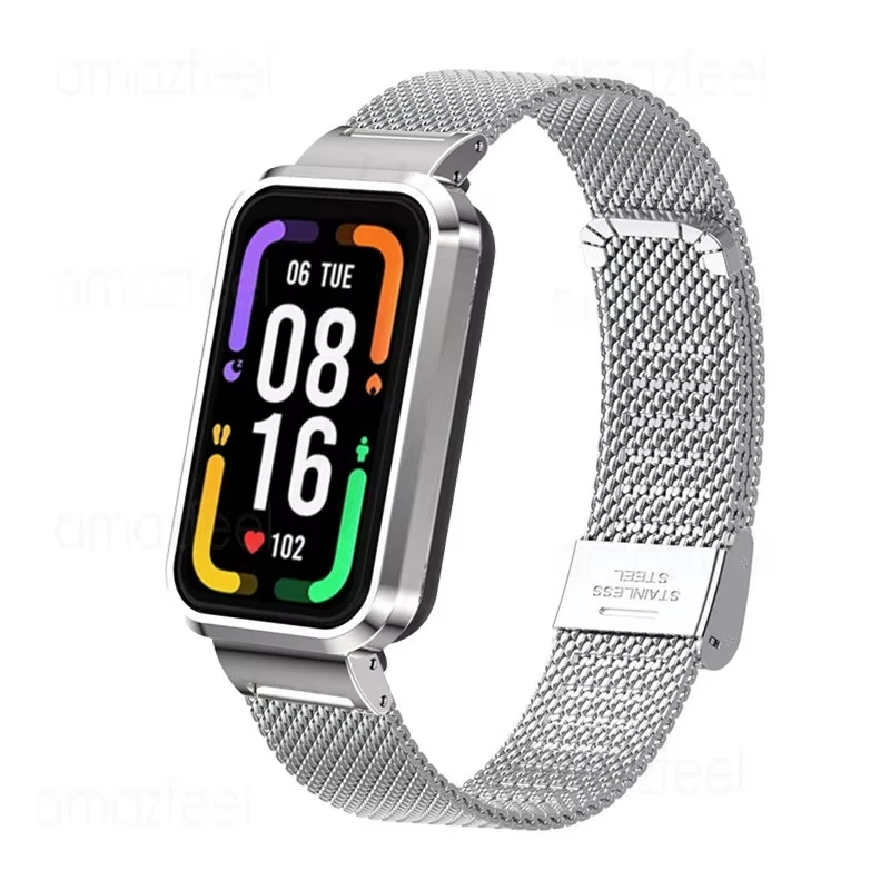 Correa de Metal para Redmi Band Pro, accesorios para reloj inteligente, funda protectora de pulsera de acero inoxidable para redmi band pro