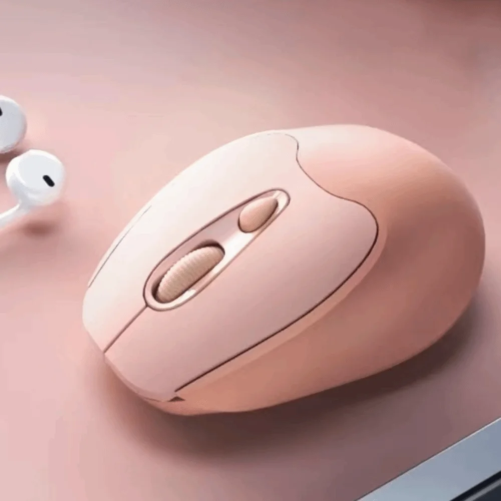 Mouse Nirkabel Optik 2.4G Mouse Nirkabel Laptop Portabel 1600Dpi Mouse Nirkabel 10M Mouse Ergonomis Bisu Kantor