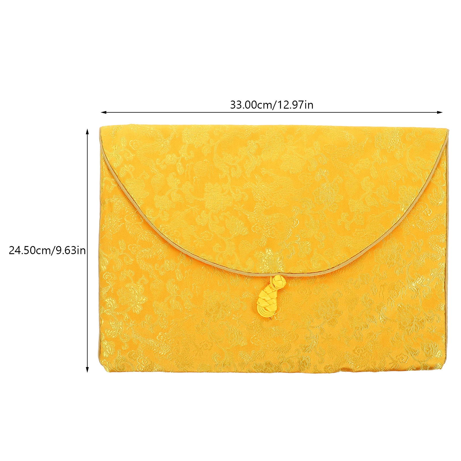 Embroidery Bag Scripture Packaging Gift Pouch Embroidered Small Yellow Cloth Jewelry Bags