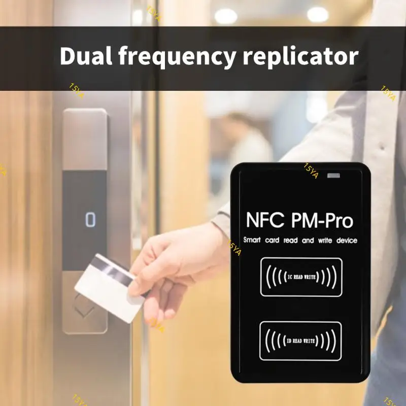 15YA tragbare PM-professionelle Karte Duplicator Card Copier unterstützt 125 kHz bis 13,56 MHz Frequenzen mit USB-Datenkabel