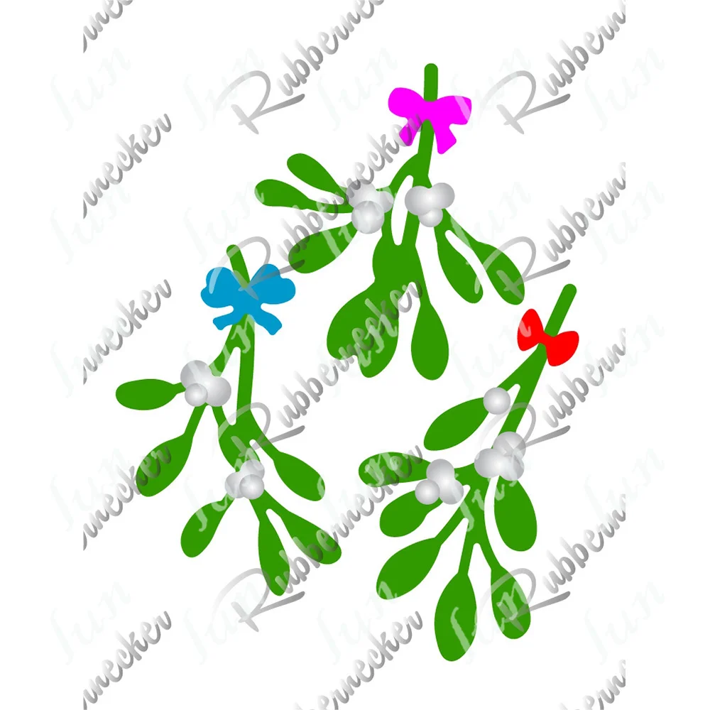 

2022 New Cutting Dies Mistletoe Leaves for DIY Scrapbooking Supplies Metal Die Cuts Stencil Decorative Embossing Paper Card