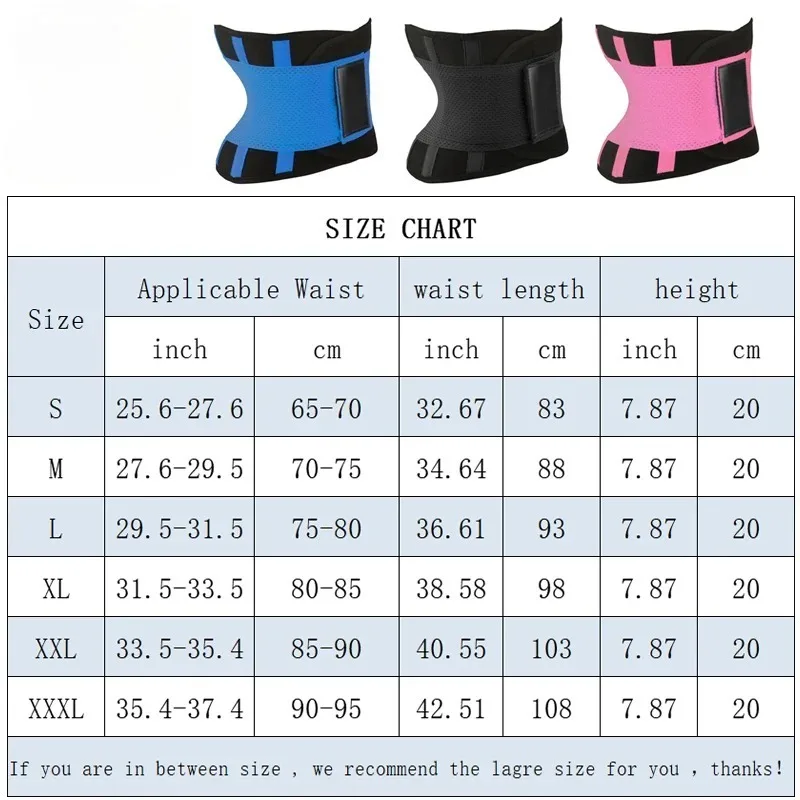 Women Sauna Sweat Abdomen Trimmer Belt Waist Trainer Slimming Body Shaper Corset Workout Belly Slim Fat Burner Girdles