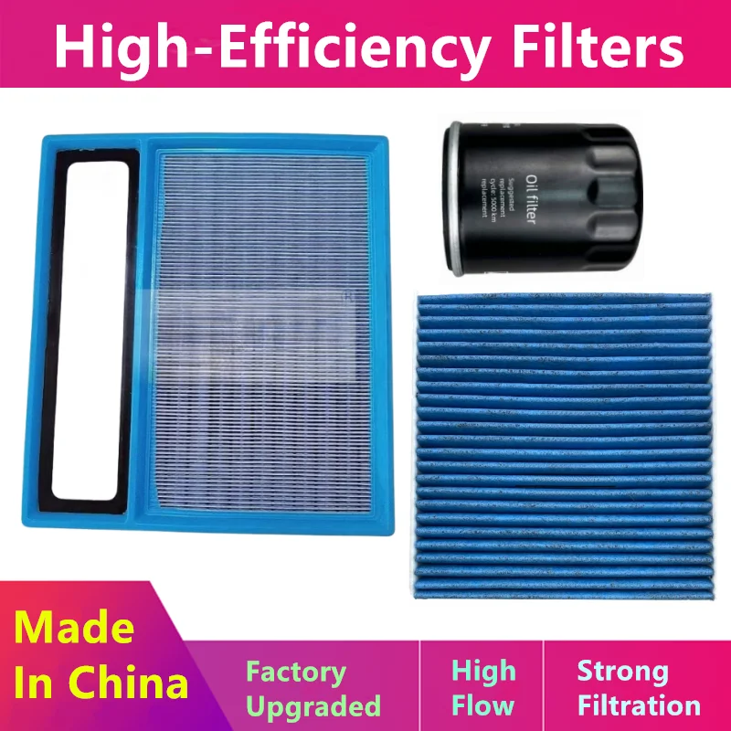 Filter Pack For Byd Qin Plus Dm-I 1.5l-Plug-In Hybrid 2021 2022 2023 2024/Oil, Air Nacelle Filter/Auto Parts