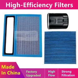 Filter Pack For Byd Qin Plus Dm-I 1.5l-Plug-In Hybrid 2021 2022 2023 2024/Oil, Air Nacelle Filter/Auto Parts