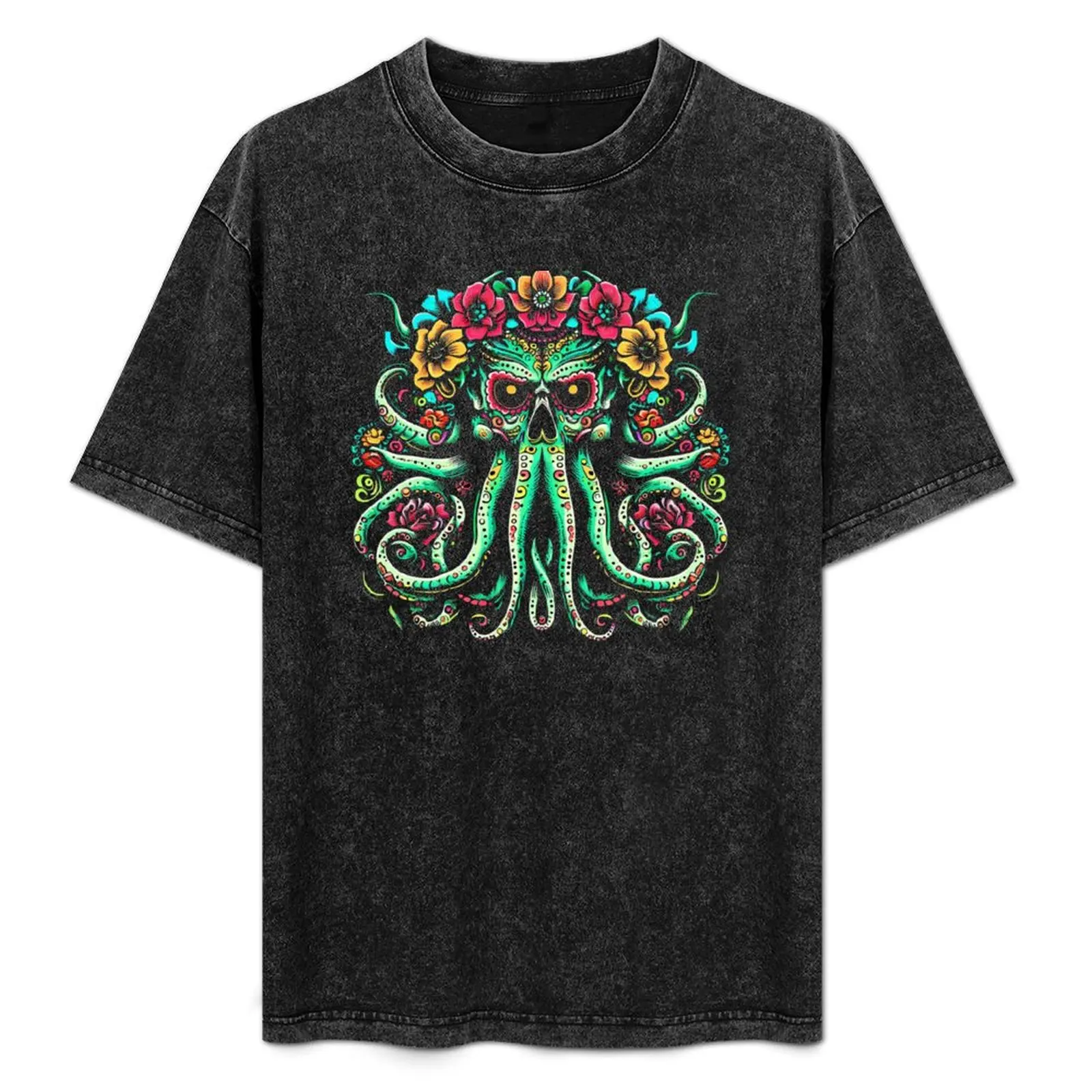 

Dia de los Muertos Cthulhu T-Shirt funny costumes korean fashion plain tshirts personalised mens graphic t-shirts hip hop
