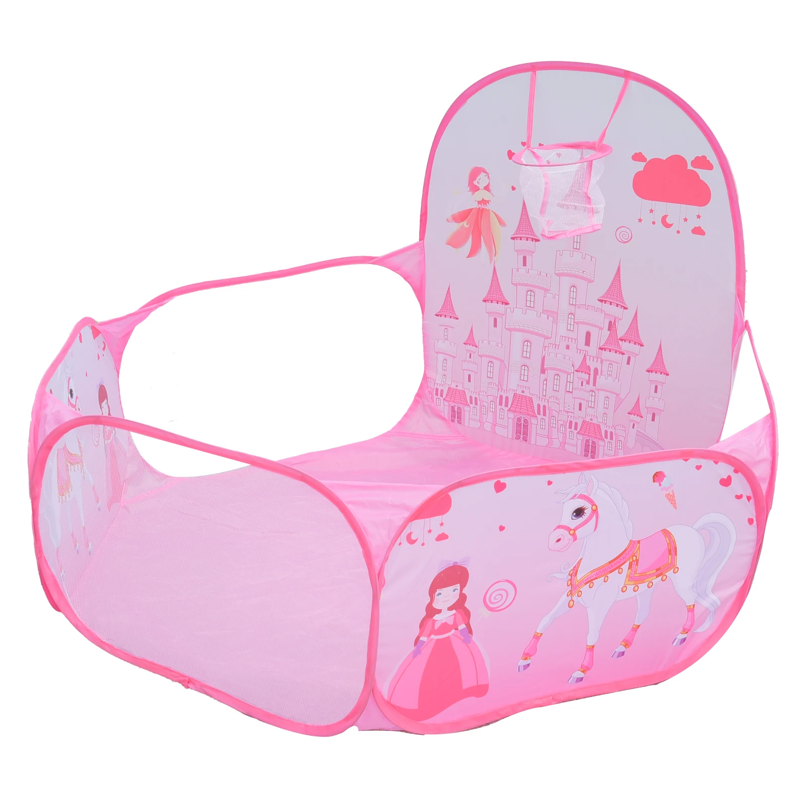 Children's Ball Pool Play House Children's Toy tent Folding girls Pink Princess Castle Children's room Decorated ball pool toys