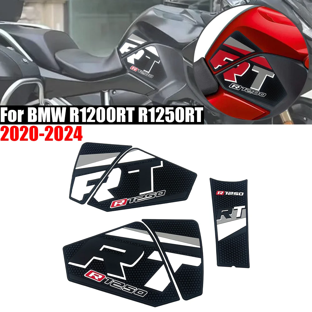 For R1250RT R1200RT 2020-2024 Moto Non-slip Rubber Fuel Tank Anti-slip protective Stickers Decals R1250 RT R1200 RT