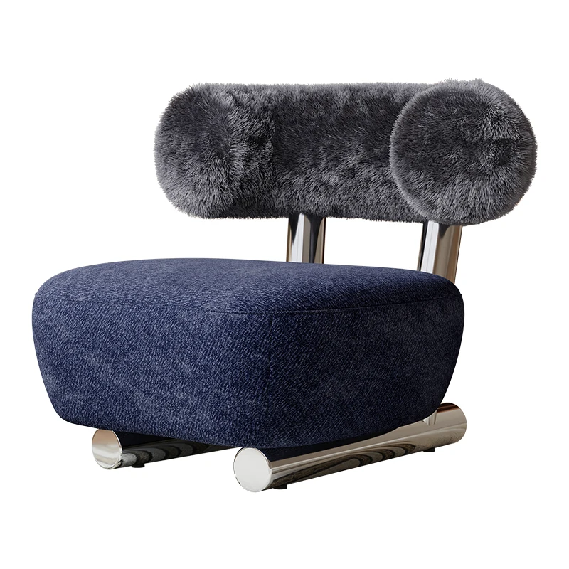 Reading Velvet Nordic Chairs Simple Adults Brown Balcony Single Hotel Chair Modern Comfy Relax Sedie Da Soggiorno Home Furniture