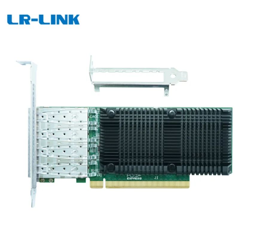 Carte réseau NIC x16 1023PF Quad-port 25 go, adaptateur Ethernet basé sur la puce Intel E810 avec profil bas RDMA, LR-LINK