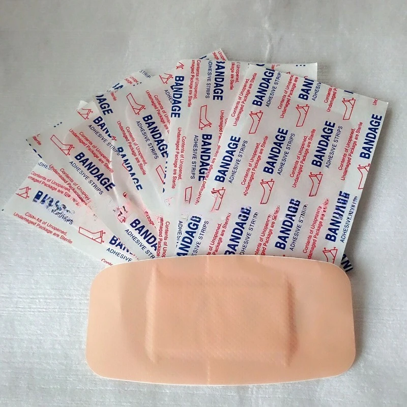 20Pcs/Set 5x10cm Band Aid Breathable Wound Dressing Patch Adhesive Bandages First Aid Plasters Skin Dressing Tape Emergency Kits