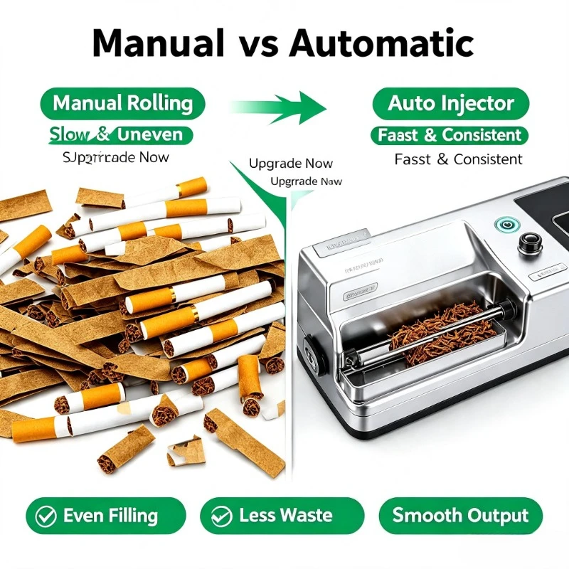 Compact Electric Tobacco Filling Instrument 3‑in‑1 Design Supports Multi‑Caliber Round Tube Use