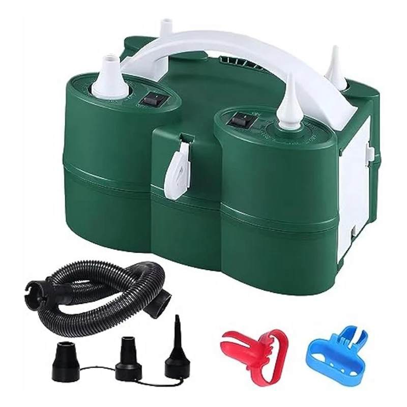 Powerful Electric Balloon Pump,Air Inflate/Deflate Pump,Double Motor For Swimming Pool, Inflatable Bed And Etc.