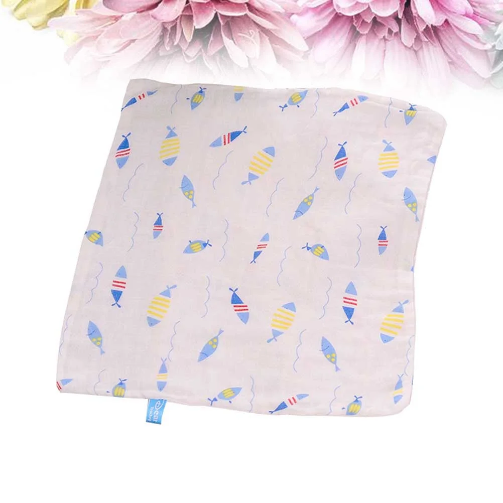 لينة تنفس 4 طبقات الشاش منشفة تغذية الطفل الكرتون المطبوعة لا إسقاط الصوف الحرة العطرية الحرة #3