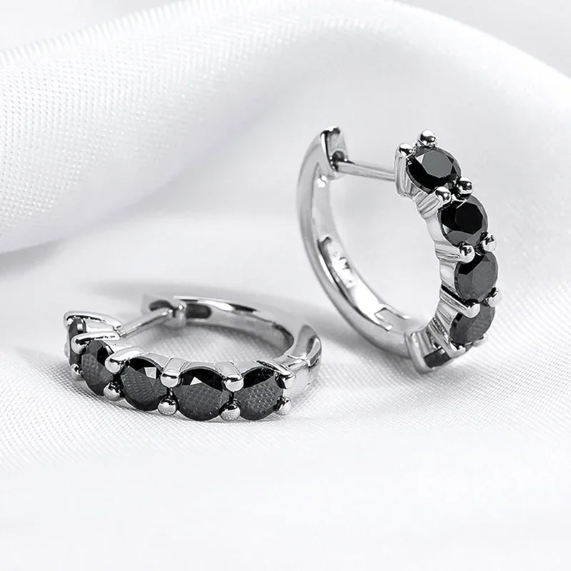 QIBAOKU 2CTTW Moissanite Earrings for Women Sparkling Party Simulated Diamond Earring 100% S925 Sterling Silver Jewelry 2026