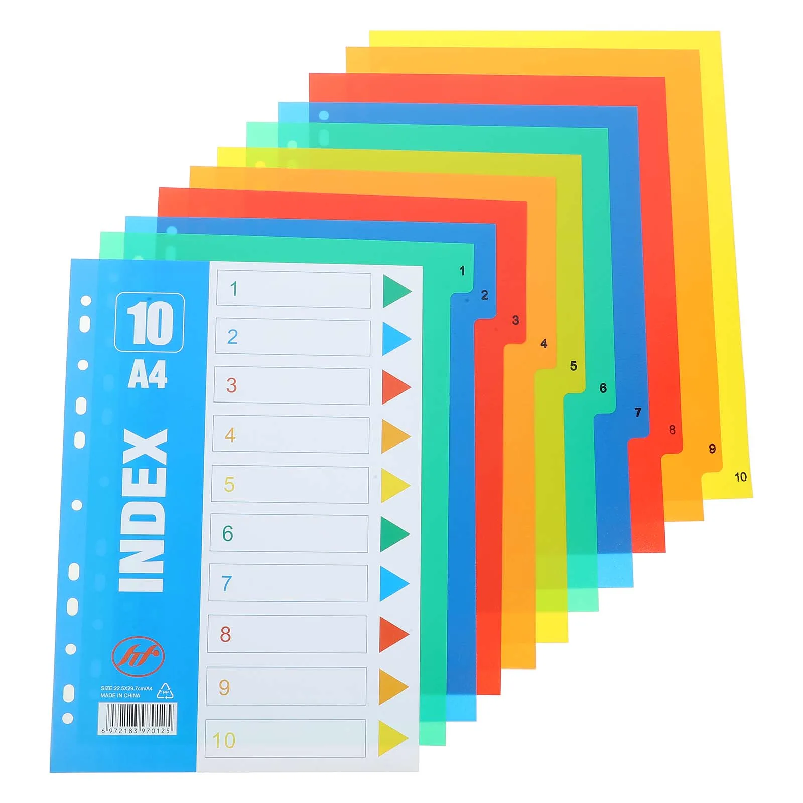 

Page A4 Binder Dividers Tabs Pastel Loose Leaf Notebook 11 Hole Pages File Management Organizers Student Helper