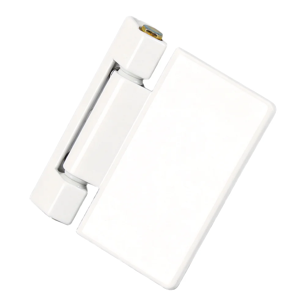 Aluminum Alloy Hinges for Toilet and Garage 180 Degree Folding Cold for forged Steel Core 80kg Load Rated White Finish