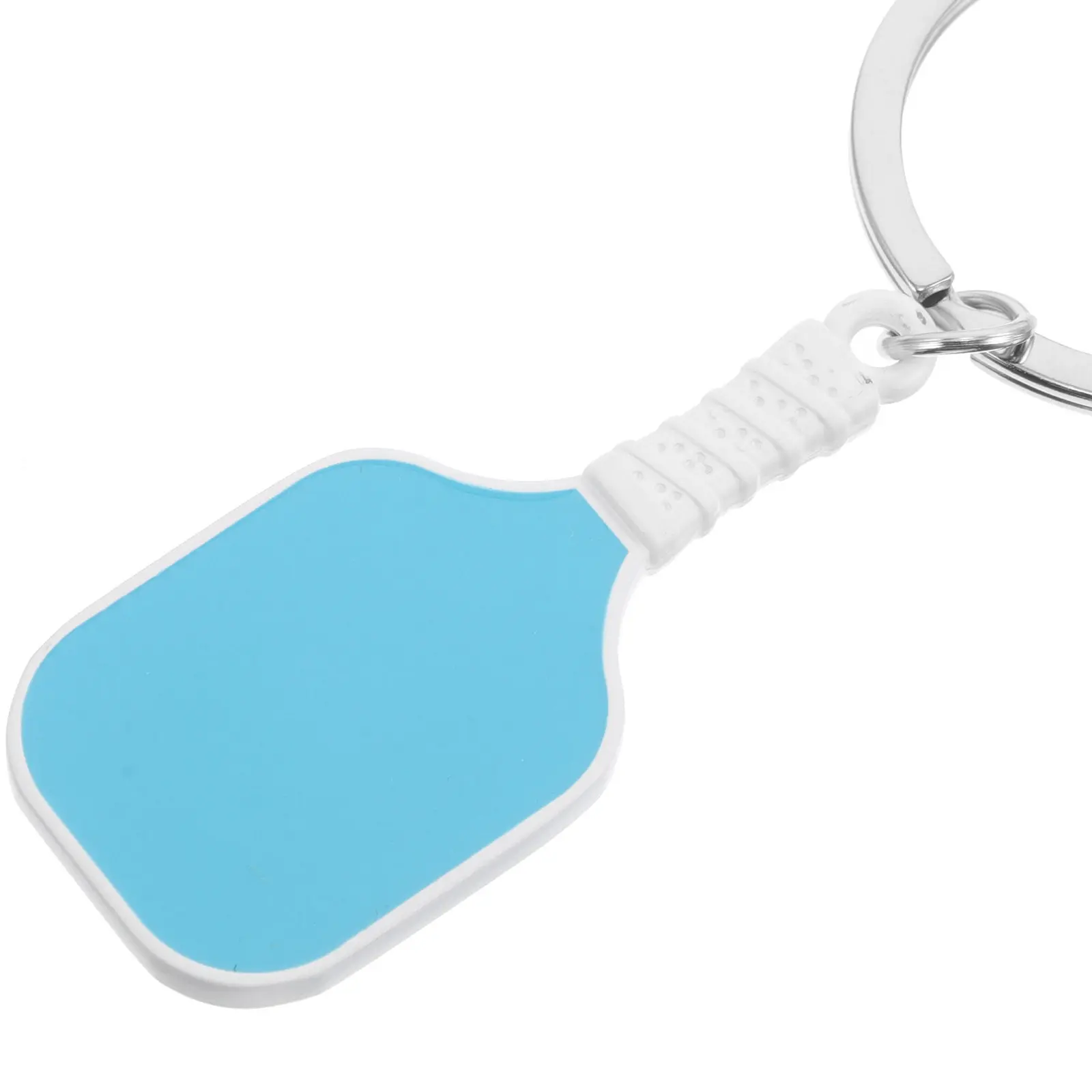 2Pcs Metal Pickleball Keychain Mini Racquet Design Athletic Keyring Lightweight Sports Gear Charm for Gym Bag Holiday Present