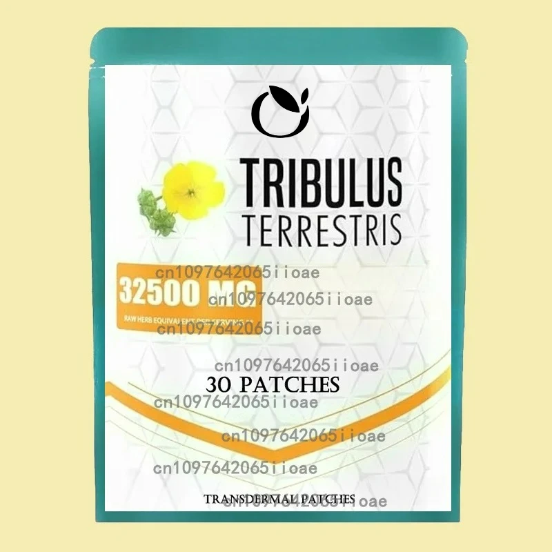 

30 Patches Tribulus Terrestris Transdermal Patches Combined with Ashwagandha, Panax Ginseng Boost Energy, Mood, Stamina