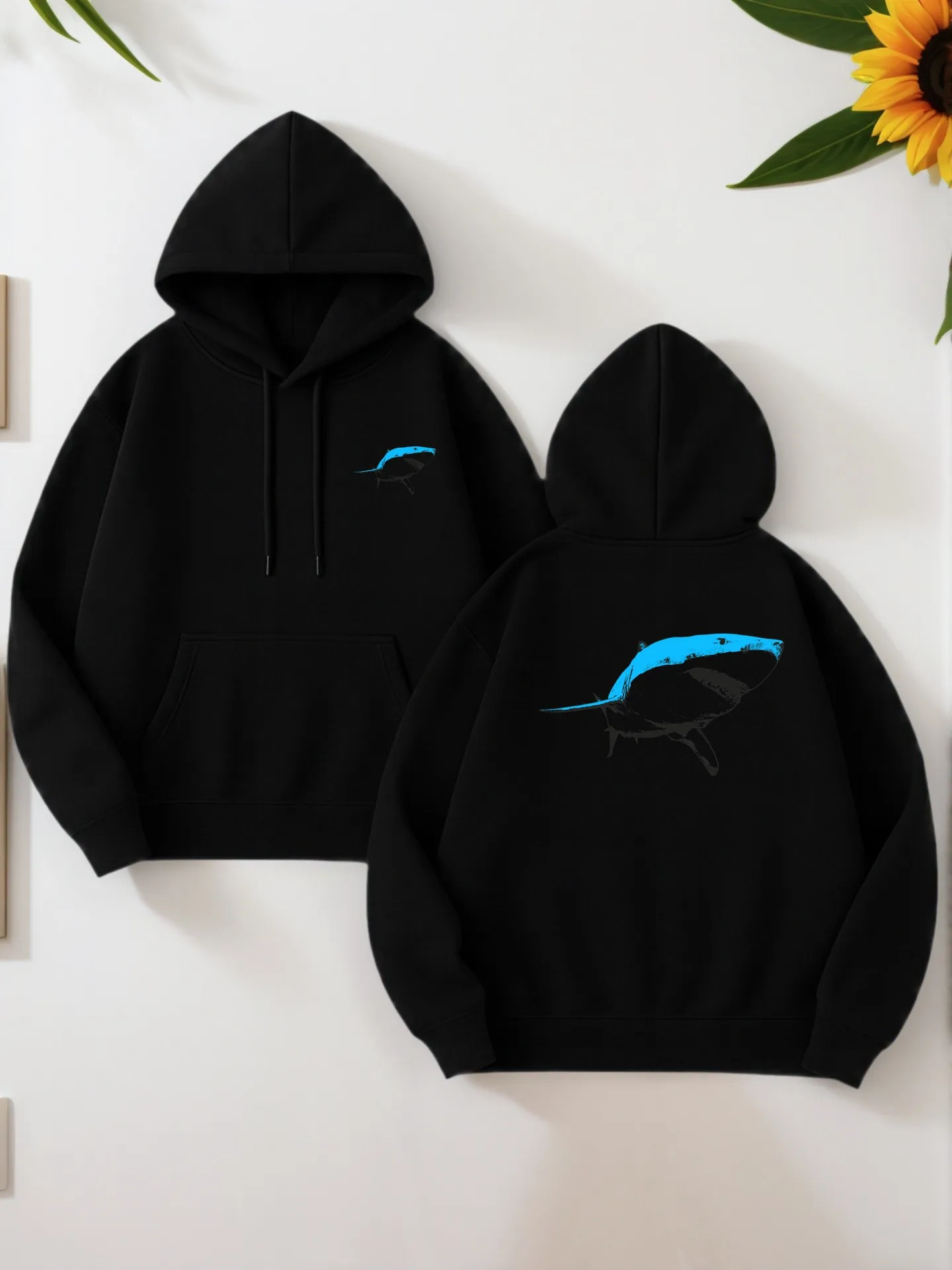 هوديي جرافيك للرجال، طباعة كرتونية، نمط كاجوال، مبطن بالصوف، للشباب، للارتداء اليومي