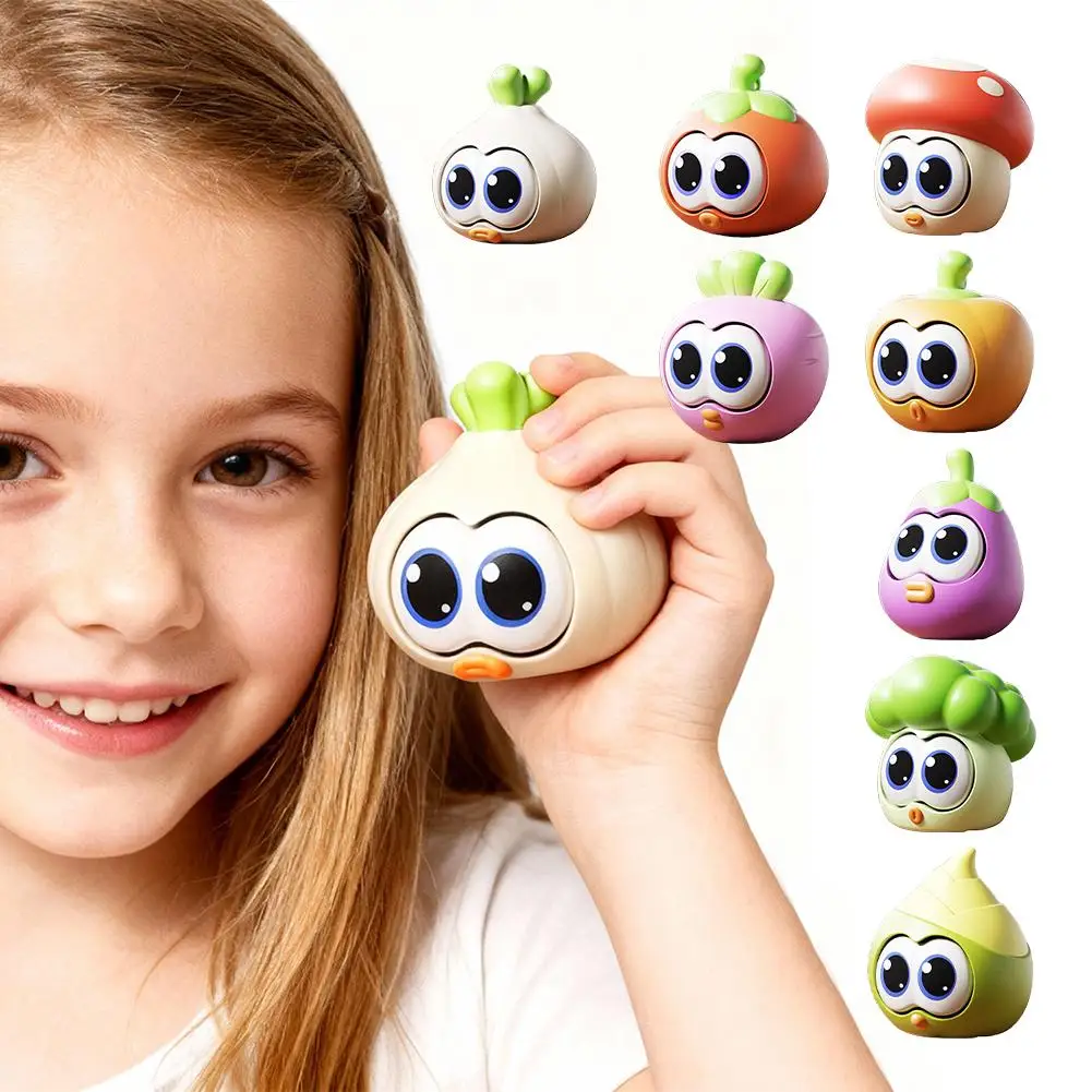 Pop Eye Squeeze Cartoon Groente Zintuiglijke Speelgoed Leuke Novetly Fidget Stress Angst Oogbol Stuiterend Speelgoed Voor Volwassenen