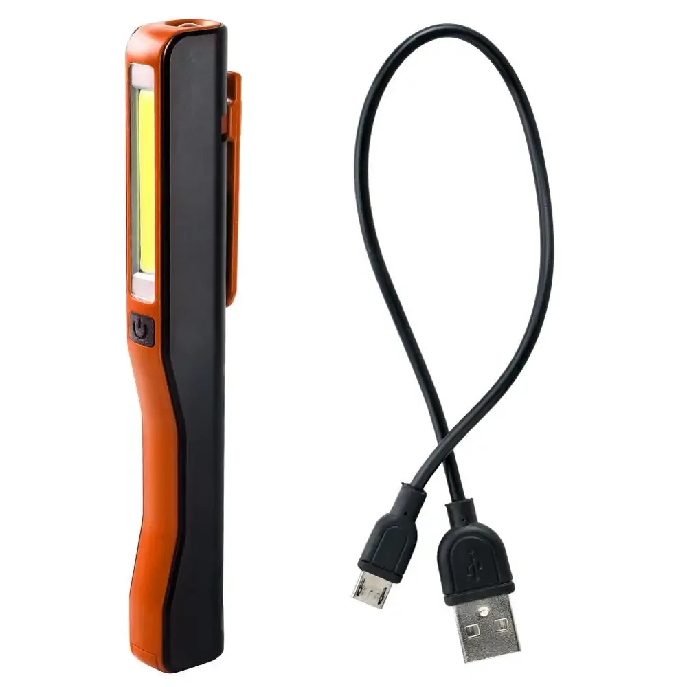 USB Rechargeable Flashlight Portable Mini COB LED Torch Maintenance work light torch flashlight With Battery For Camping Night