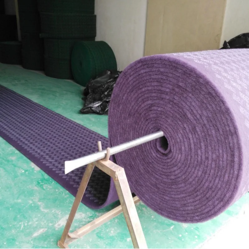 0.9X80m purple industrial scouring cloth vegetable melon cloth stainless steel wire drawing rust removal and decontamination
