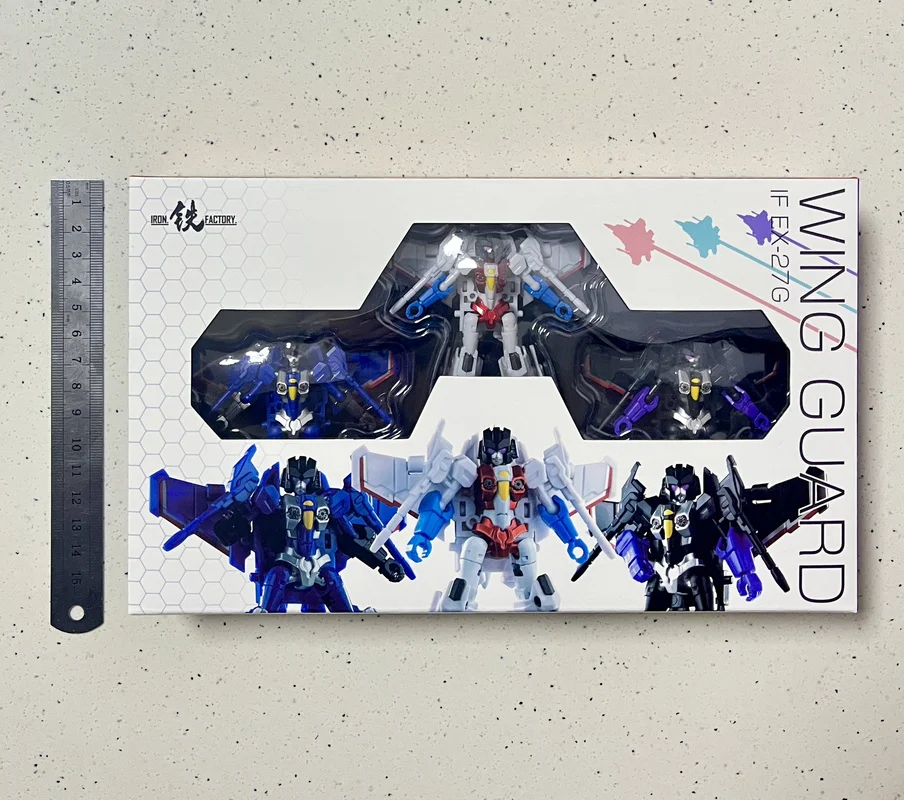 Transformación de fábrica de hierro IF EX-27G Wing Guard Starscream Thundercracker Skywarp figura de acción modelo Robot juguete en STOCK