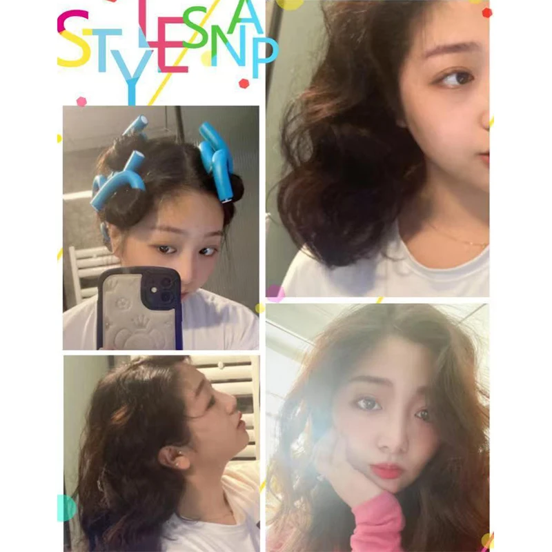 10Pcs Hair Curling Bars Universal Sponge Soft Perm Rollers for Quick DIY Styling at Home or Salon