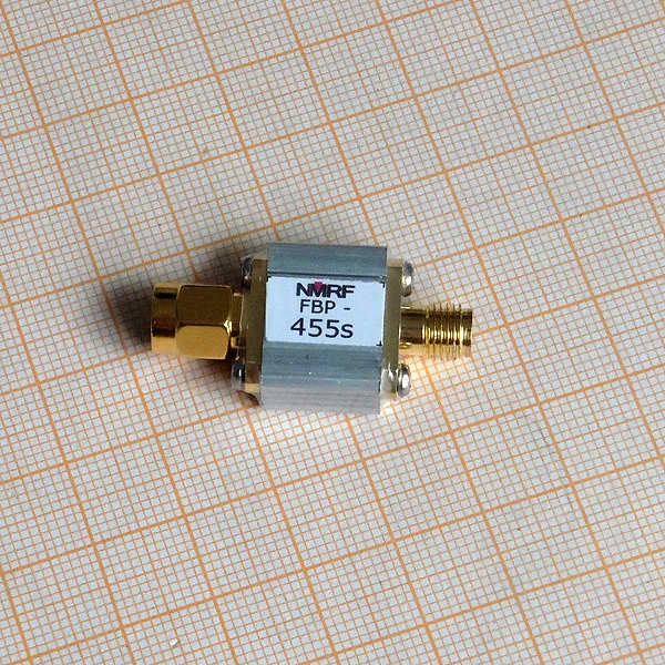 455MHz SAW Bandpass Filter, 5MHz Bandwidth