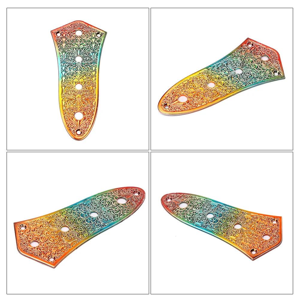

GE101D 4 Hole Control Plate Zinc Alloy for Guitar (Rainbow) vintage style control plate control plate for guitar