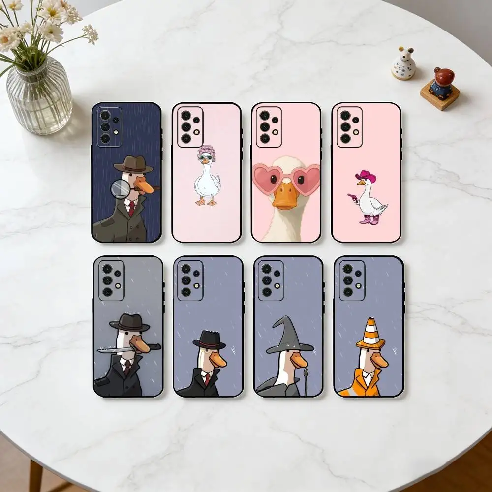 Sher-duck-holmes  Phone Case For Samsung S25,S24,S21,S22,S23,S30,Ultra,S20,Plus,Fe,Lite,Note,10,Black Cover