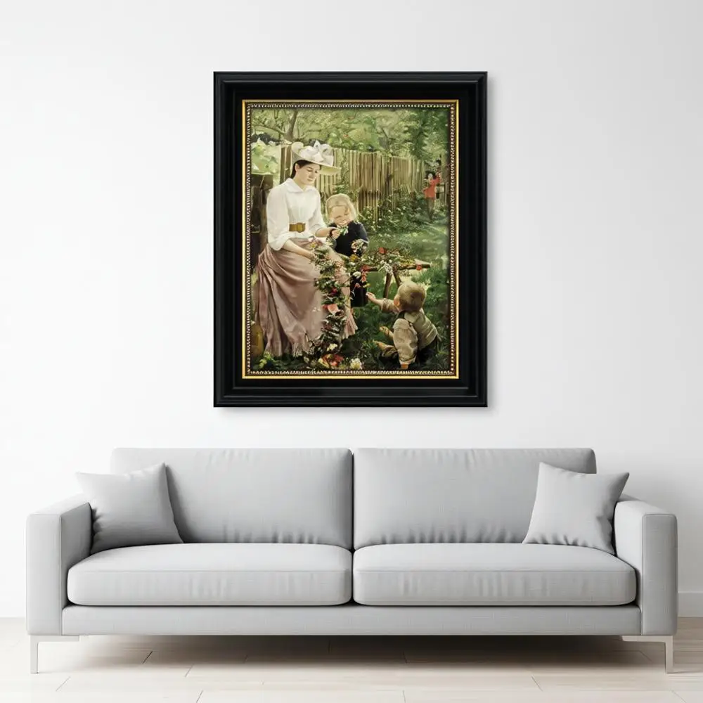 

Ornate Vintage Style 12x16 Picture Frame, Tempered Glass, Black Backboard, Wall Mount