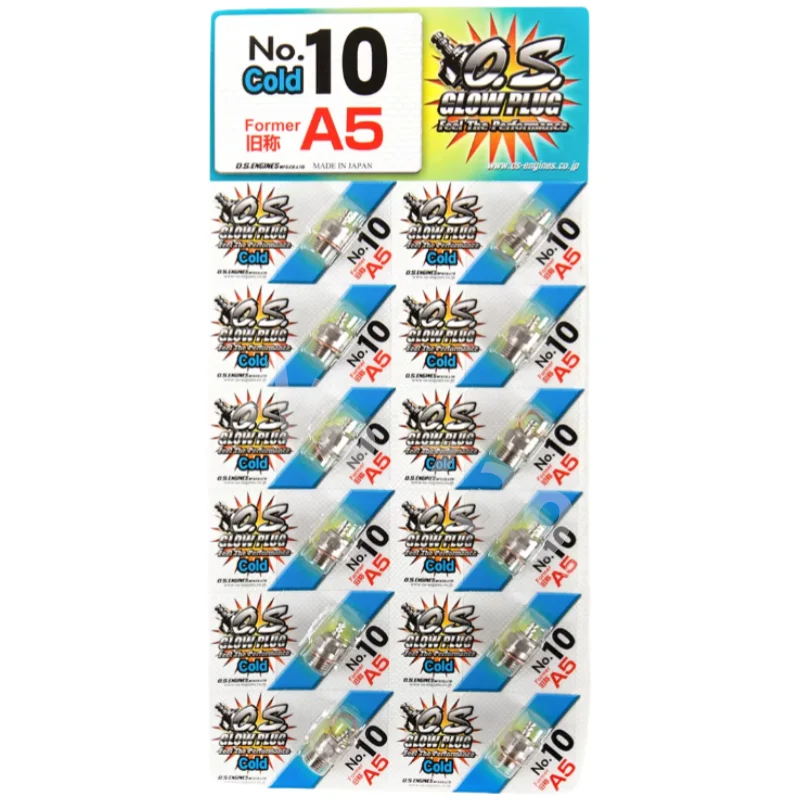 OS NO.10 A5 O.S. Glow Plugs No10 (Cold) For Nitro Engine RC Car Model RC Airplanes Hobby Remote Control Toys Parts Accessories