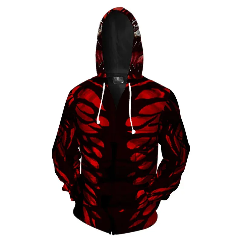 

2022 New cartoon men's hoodie cartoon digital print zipper long sleeve youth popular hoodie